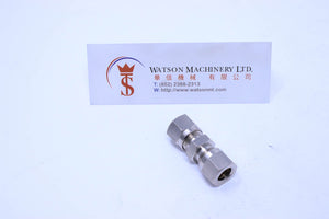 API O140800 (O140808)Compression Fitting Union 8mm (Nickel Plated Brass) (Made in Italy) - Watson Machinery Hydraulics Pneumatics