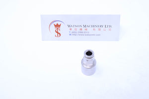 HB070614 6mm to 1/4" Straight Female Brass Push-In Fitting