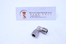 Load image into Gallery viewer, API O161038 Compression Fitting BSPT Elbow 3/8&quot; to 10mm (Nickel Plated Brass) (Made in Italy) - Watson Machinery Hydraulics Pneumatics
