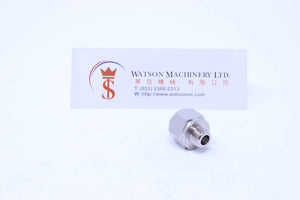 API A0031814 1/8" Male to 1/4" Female Standard Pneumatic Fitting (Nickel Plated Brass) (Made in Italy) - Watson Machinery Hydraulics Pneumatics