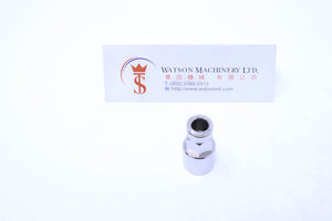 HB070814 8mm to 1/4" Straight Female Brass Push-In Fitting