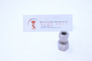 API O130814 Compression Fitting Female BSP Stud 1/4" to 8mm (Nickel Plated Brass) (Made in Italy) - Watson Machinery Hydraulics Pneumatics