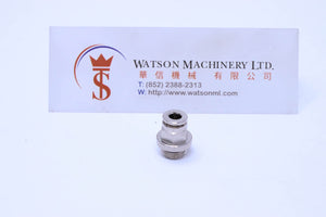 API R120418 1/8" to 4mm Push-in Fitting (Nickel Plated Brass) (Made in Italy) - Watson Machinery Hydraulics Pneumatics