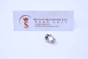 API R120418 1/8" to 4mm Push-in Fitting (Nickel Plated Brass) (Made in Italy) - Watson Machinery Hydraulics Pneumatics