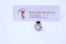 Load image into Gallery viewer, API R120614 1/4&quot; to 6mm Push-in Fitting (Nickel Plated Brass) (Made in Italy) - Watson Machinery Hydraulics Pneumatics