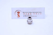 Load image into Gallery viewer, API R120614 1/4&quot; to 6mm Push-in Fitting (Nickel Plated Brass) (Made in Italy) - Watson Machinery Hydraulics Pneumatics