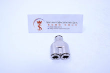 Load image into Gallery viewer, API R510808 Push-in Fitting (Nickel Plated Brass) (Made in Italy) - Watson Machinery Hydraulics Pneumatics