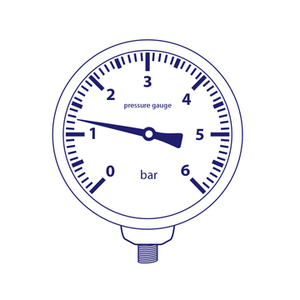 Watson Stainless Steel 1000K Bottom Connection Pressure Gauge 1000bar 4" Dial, 1/4" Thread