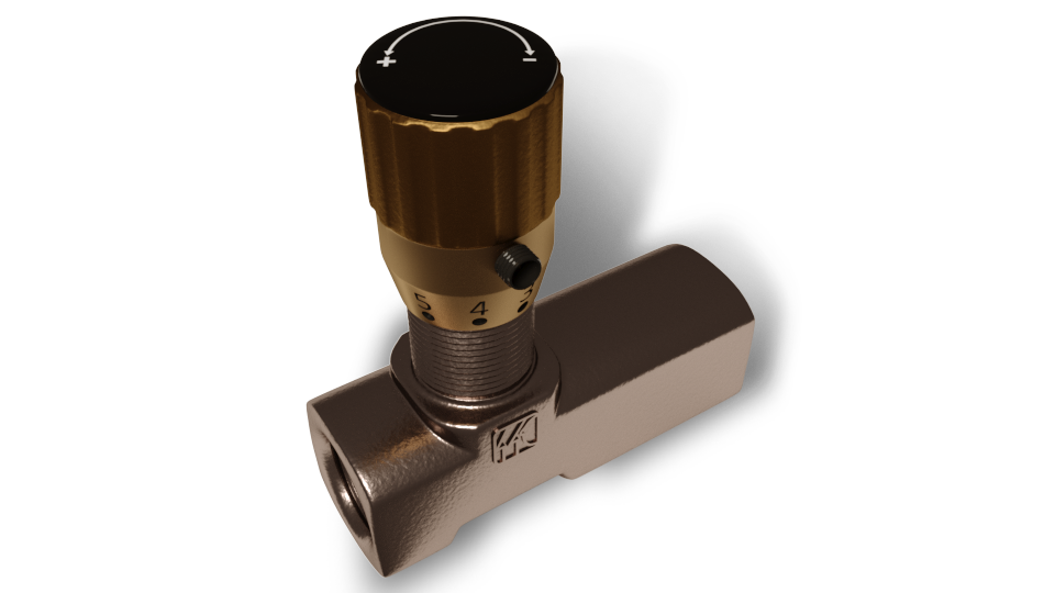 Tognella 257/5-12 400bar 1 Way Needle Valve Flow Control