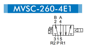 Mindman MVSC-260-4E1 AC220V Solenoid Valve 5/2 1/4" BSP (Made in Taiwan)