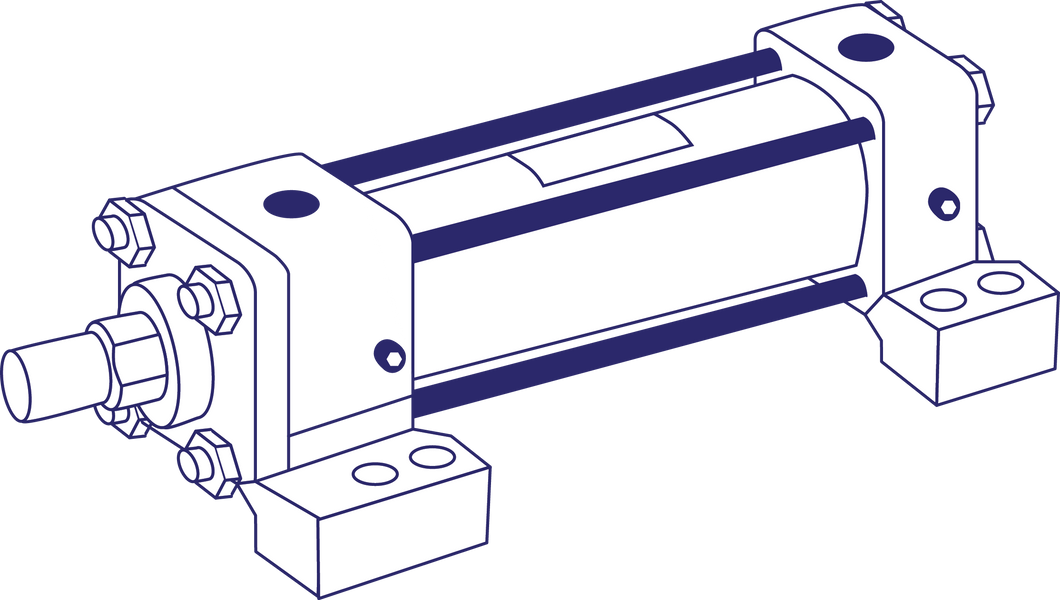 Jufan HC-80-150 Hydraulic Cylinder (Made in Taiwan)