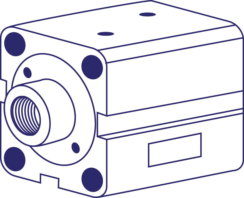 Jufan CX-HC SD 32N45 Compact Hydraulic Cylinder (Made in Taiwan)