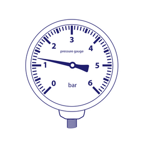 API MR40A012 1/8 Ø40 12bar pressure gauge