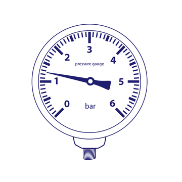 Knocks G40 1/8 16bar Pressure Gauge