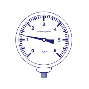API MR40A-1+0 1/8 Ø40 -1bar pressure gauge