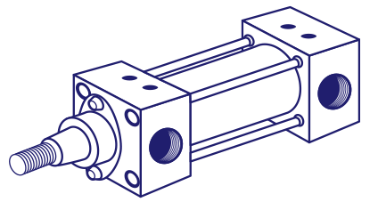 Jufan AL-125-100 Pneumatic Cylinder (Made in Taiwan) - Watson Machinery Hydraulics Pneumatics